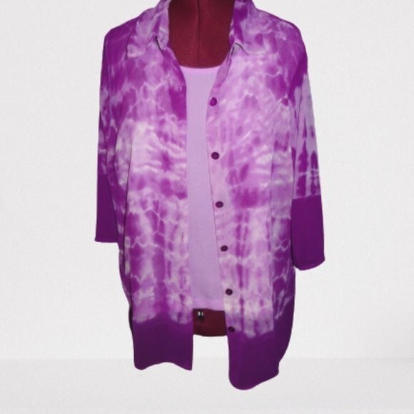 Tank & Blouse Set Sheer Top - Picture 1 of 6